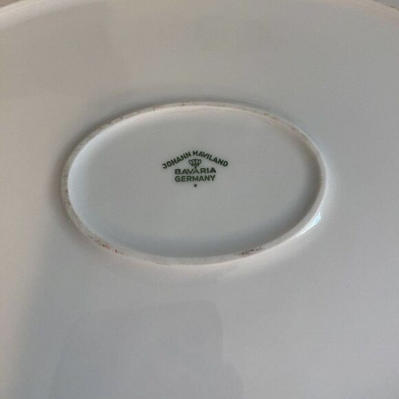 Johann Haviland Bavaria Germany Floral Splendor Platter 13" x 9 3/4" - Picture 4 of 8